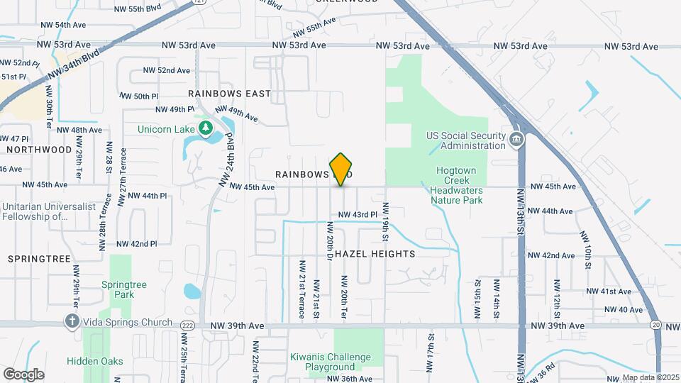 4422 NW 20th Ter Map and Location Details
