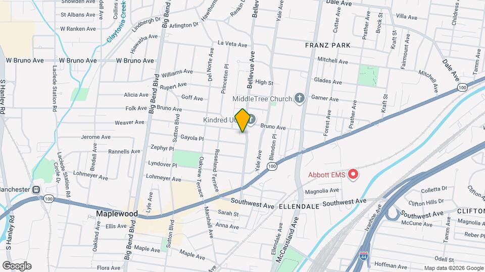 2309 Bellevue Ave Map and Location Details