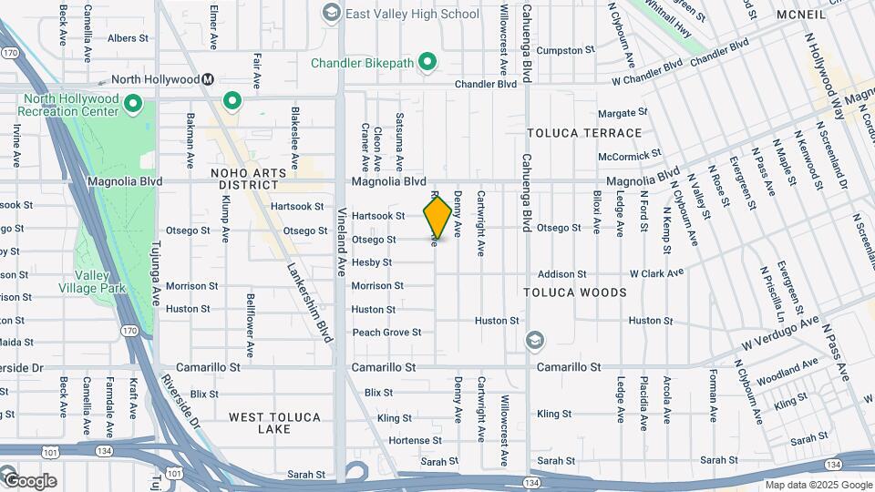 5038 Riverton Ave Mapa y Detalles de la Ubicación