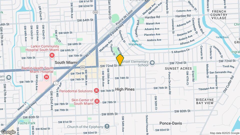 5390 Sunset Dr Map and Location Details