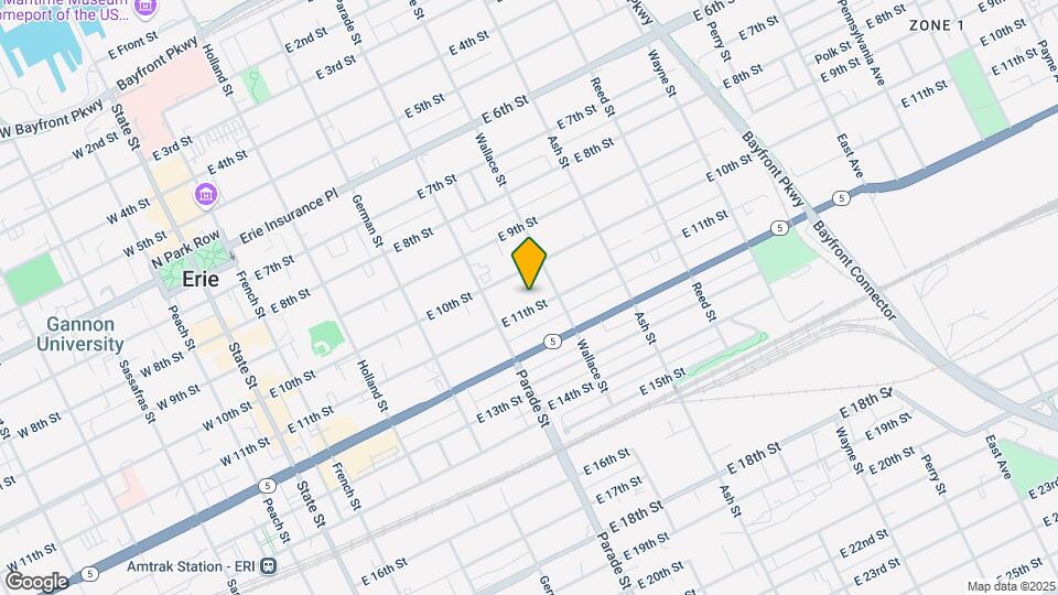 436 E 11th St Map and Location Details