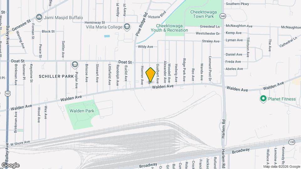 1136 Walden Ave Map and Location Details