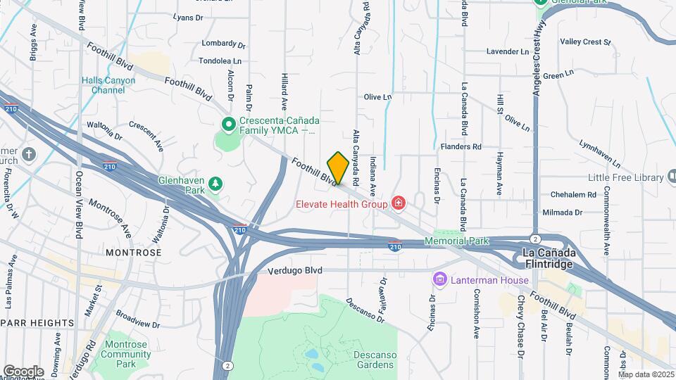 1622 Foothill Blvd Map and Location Details