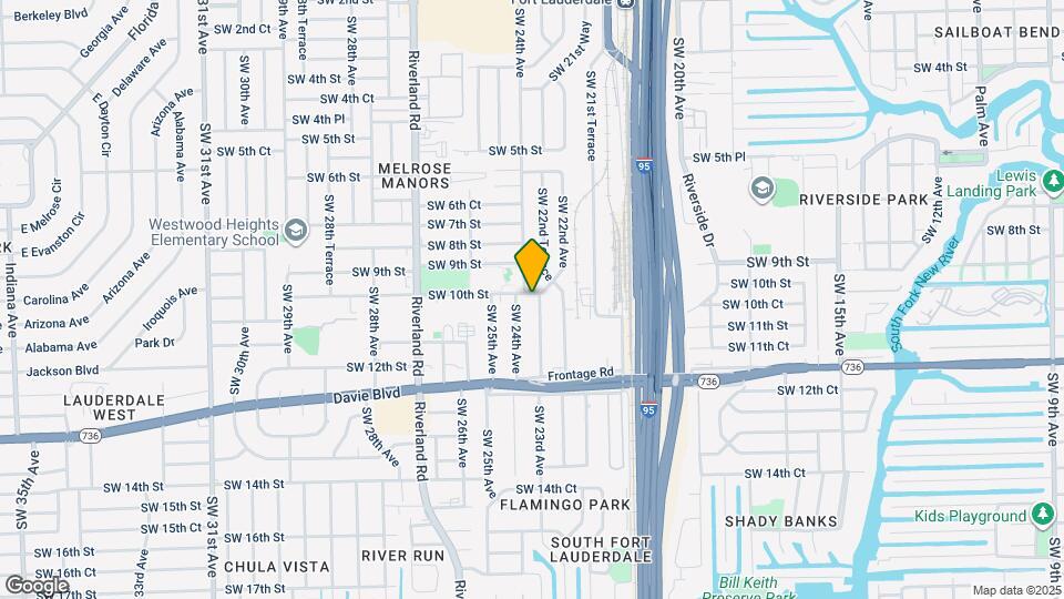 1001 SW 22nd Terrace Map and Location Details