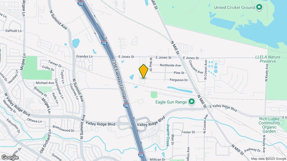 1321 Lakecrest Ln Map and Location Details