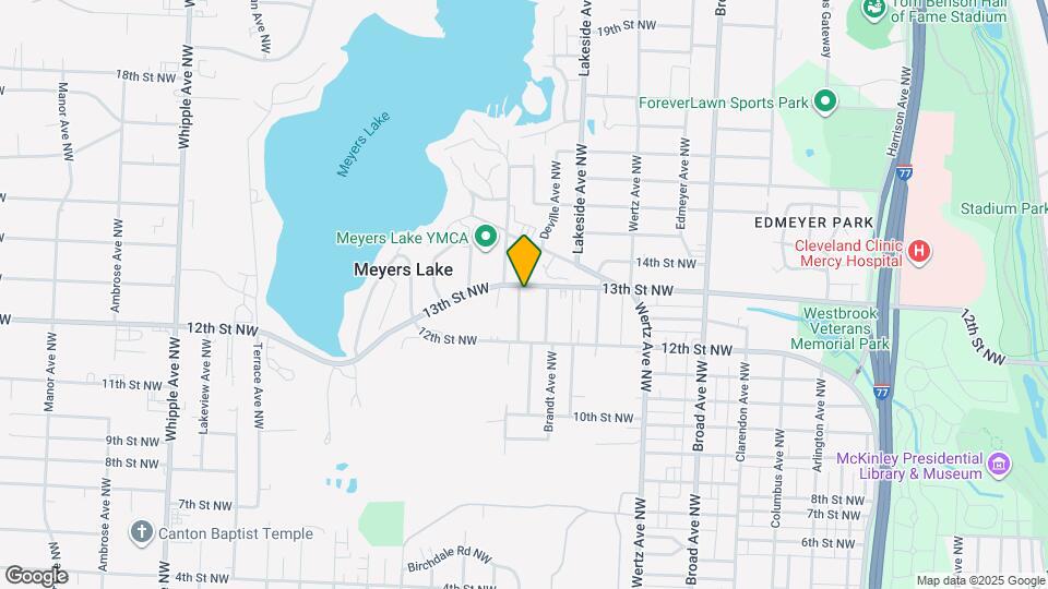 1249 Bausher Ave NW Map and Location Details