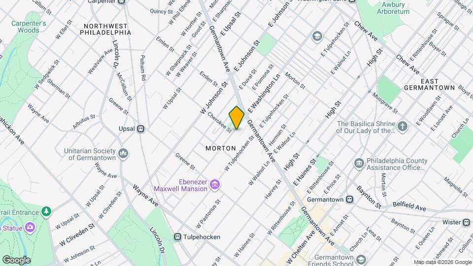 46 W Washington Ln Map and Location Details