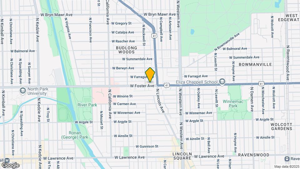 2530 W Foster Ave Map and Location Details