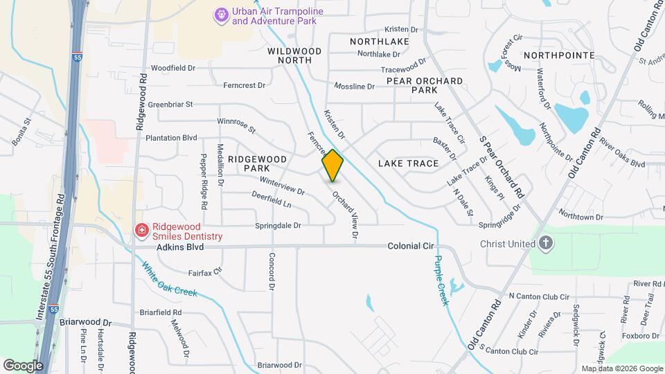 5818 Orchard View Dr Map and Location Details