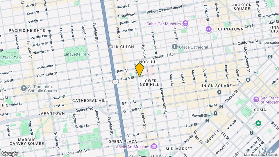 1283 Bush St Mapa y Detalles de la Ubicación