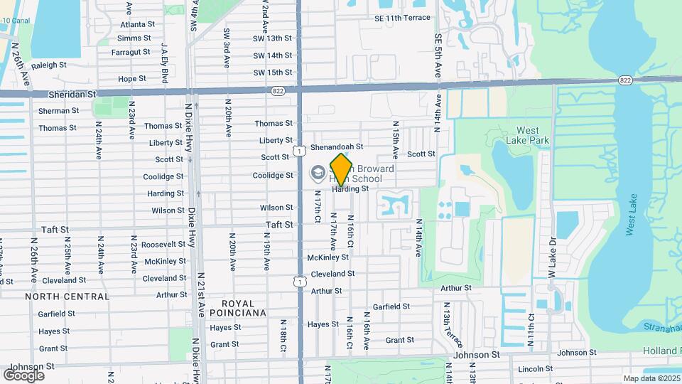 1670 Harding St Map and Location Details