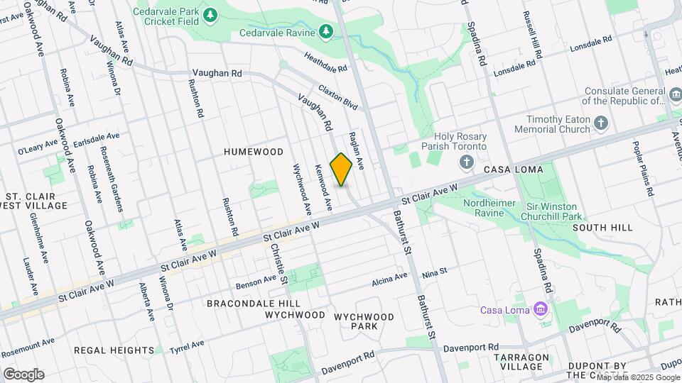 98 Vaughan Rd Map and Location Details