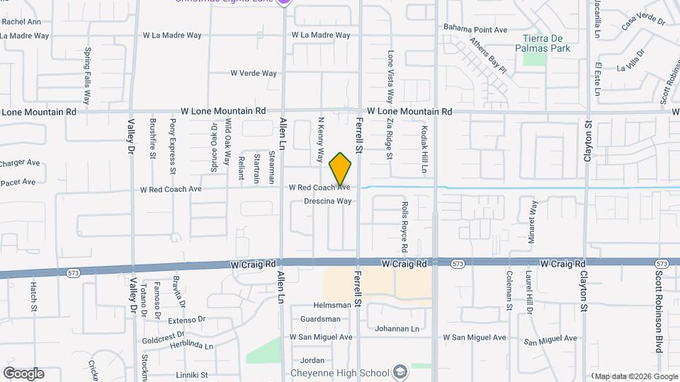 3401 W Red Coach Ave Mapa y Detalles de la Ubicación