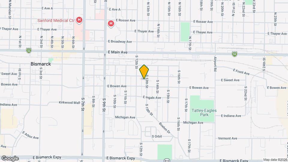 306 S 13th St Map and Location Details