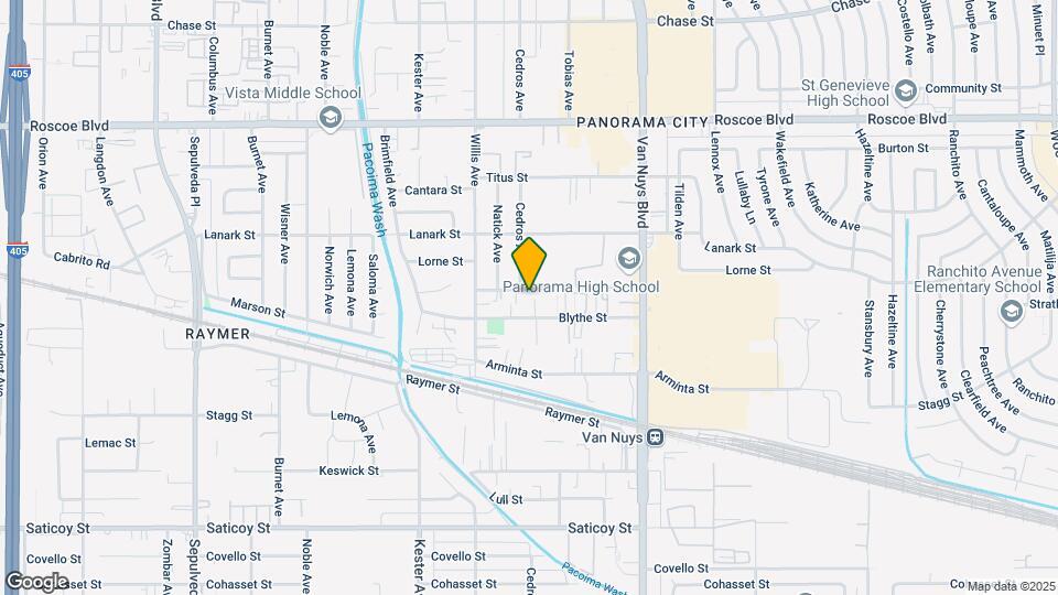 14700 Strathern St Map and Location Details