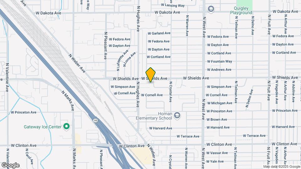 1960 W Simpson Ave Map and Location Details