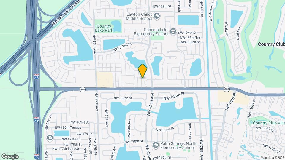 8265 NW 186th St Map and Location Details