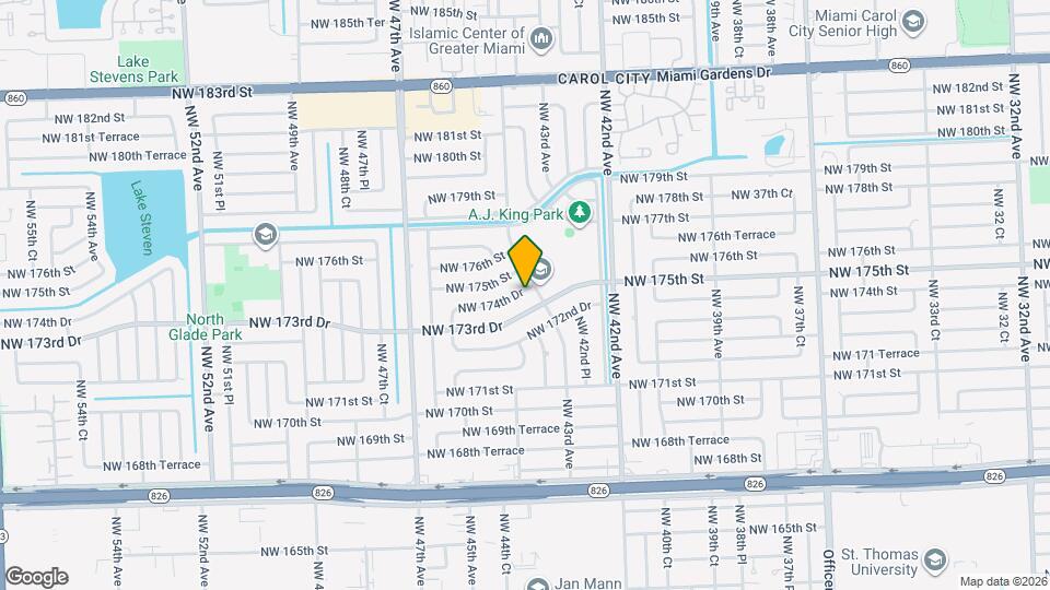 4370 NW 174th Dr Map and Location Details