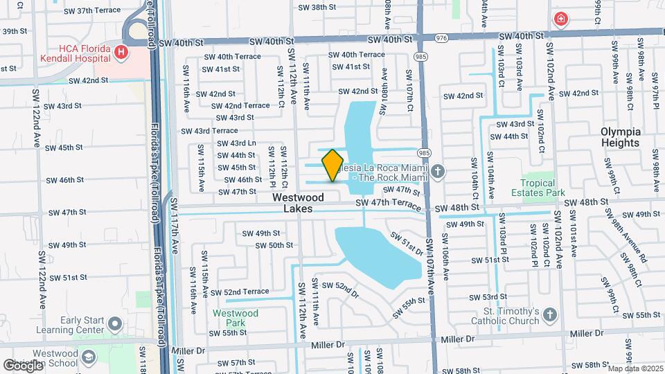 10981 SW 47th St Map and Location Details