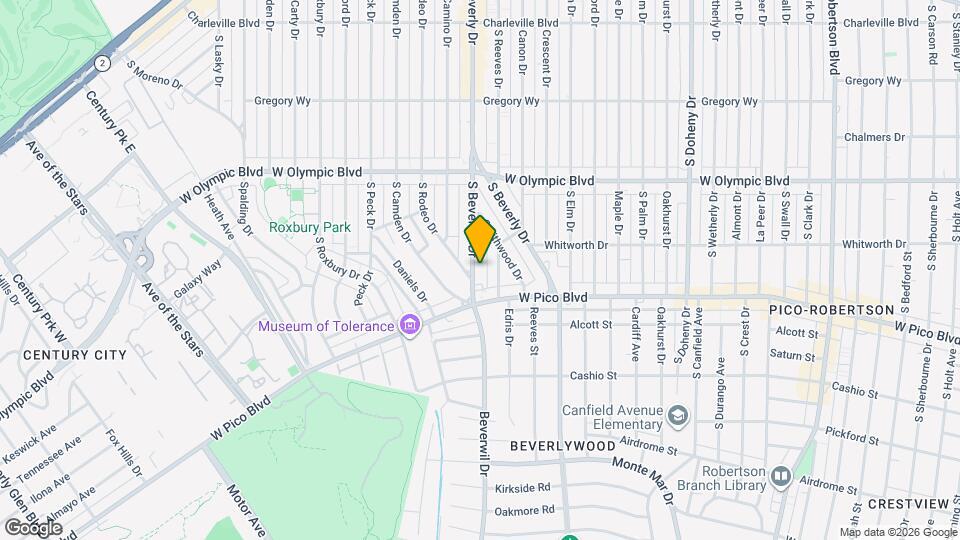 1170 S Beverwil Dr Map and Location Details