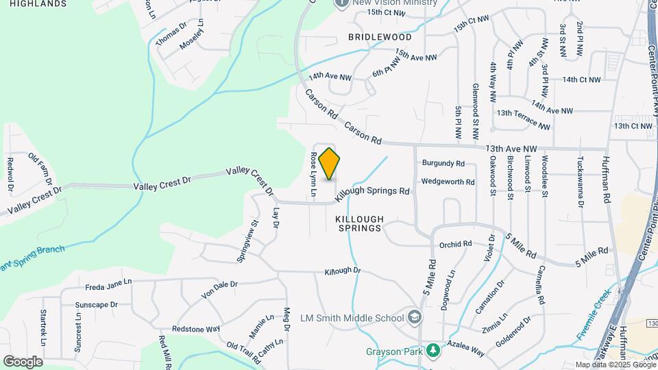 1208 Lynn Acres Dr Map and Location Details