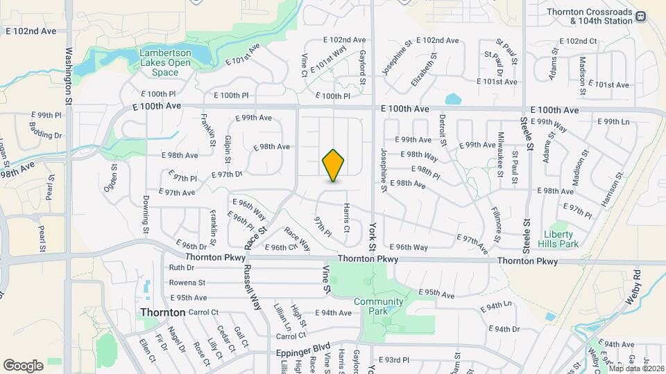 2175 E 97th Dr, Unit Upper Map and Location Details