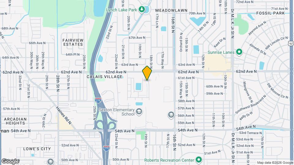 5850 18th St N, Unit 6 Map and Location Details