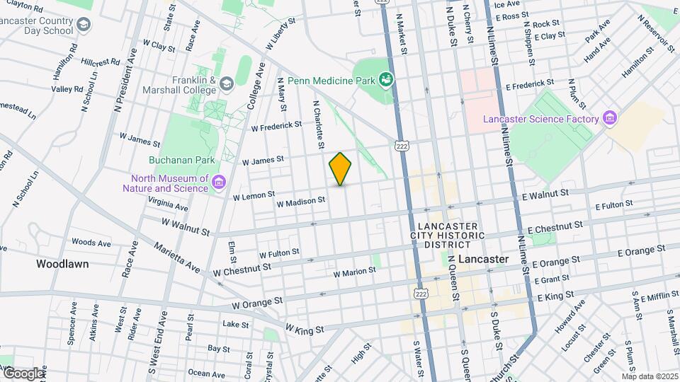 332 W Lemon St Map and Location Details
