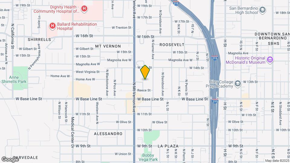 1303 Turrill Ave Mapa y Detalles de la Ubicación