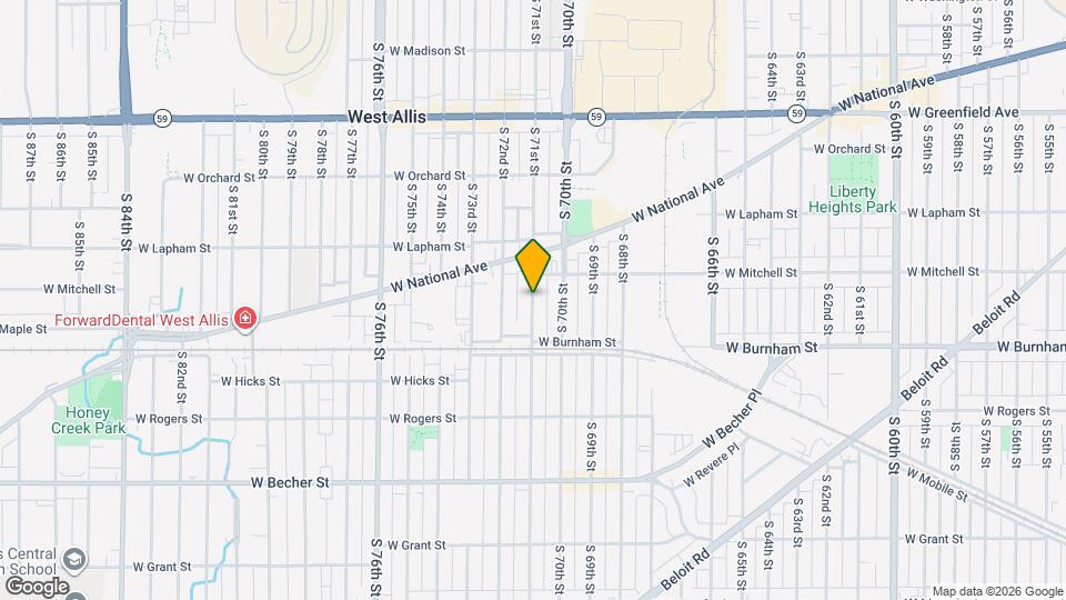 1732 S 71st St Map and Location Details