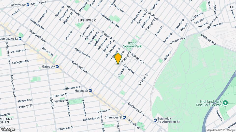 1129 Halsey St Map and Location Details