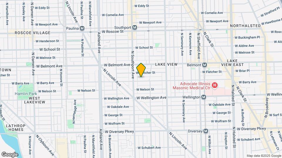 1332 W Barry Ave, Unit 3 Map and Location Details