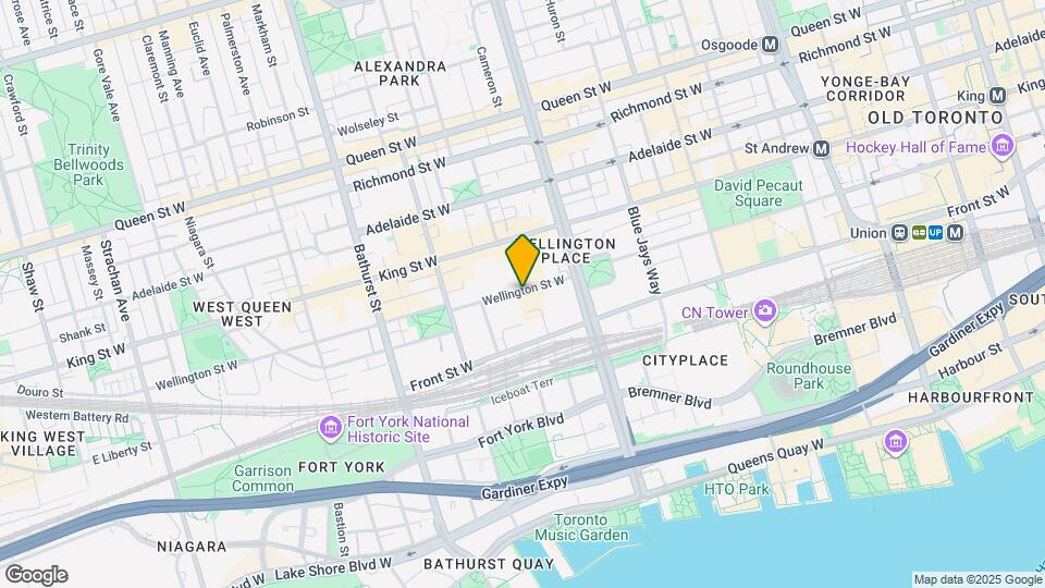 455 Wellington St W Map and Location Details