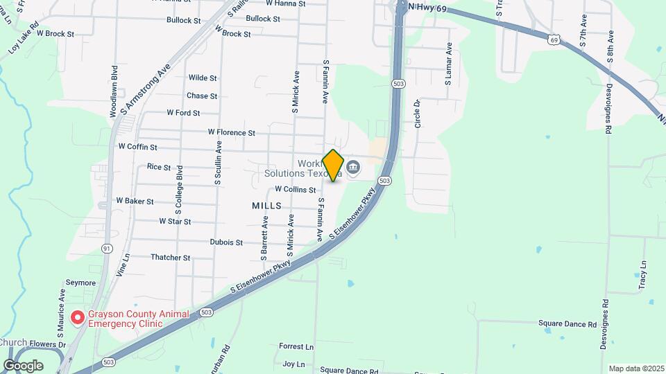 2522-2524-2524 S Fannin Ave Map and Location Details