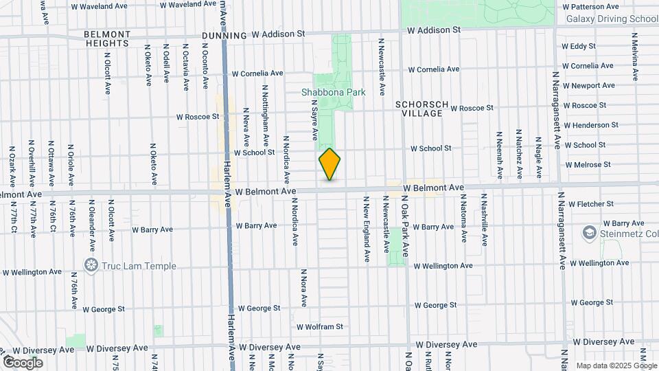 6954 W Belmont Ave Map and Location Details