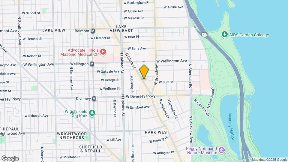2867 N Clark St, Unit 2886-G Map and Location Details