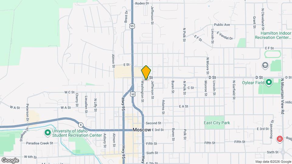 336 N Washington St Map and Location Details