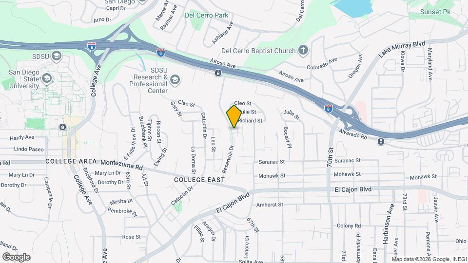 6612 Reservoir Ln Mapa y Detalles de la Ubicación