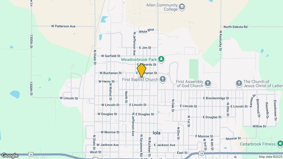 834 N Sycamore Rd Map and Location Details