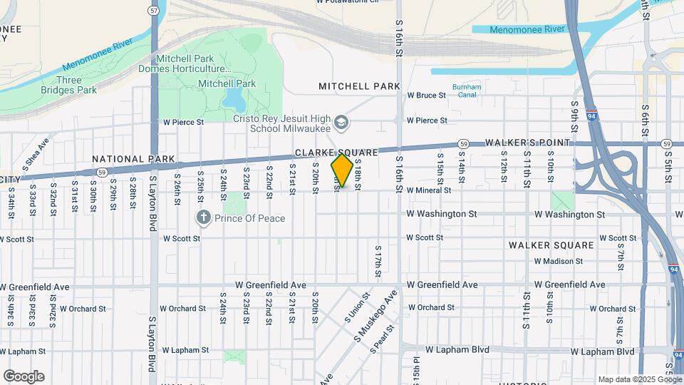 1821 W Mineral St Map and Location Details