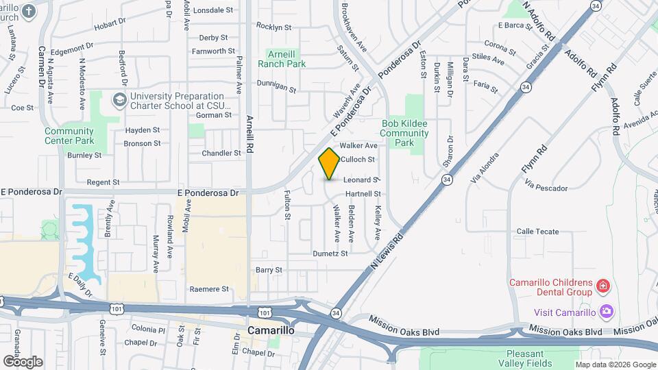 598 Walker Ave Map and Location Details