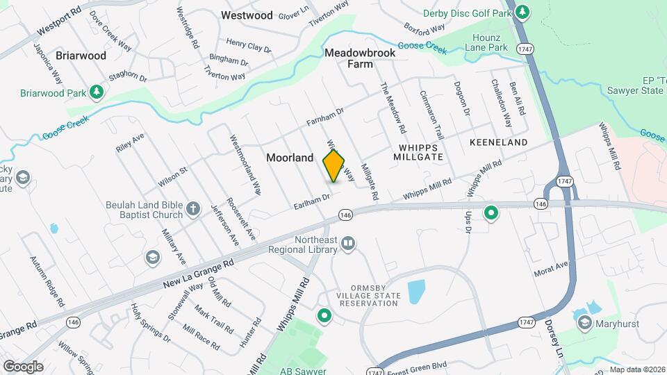 1701 Brentmoor Ln Map and Location Details