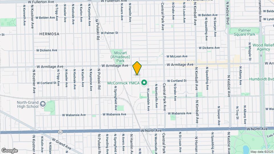 1916 N Ridgeway Ave Mapa y Detalles de la Ubicación