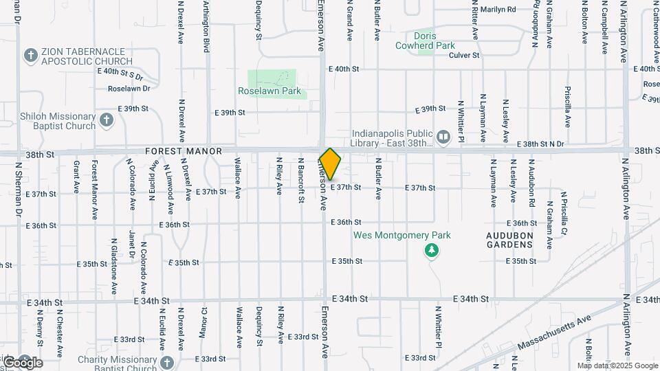 3701 N Emerson Ave Mapa y Detalles de la Ubicación