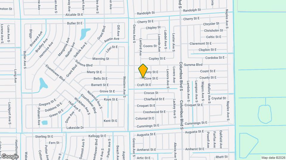 1114 Cove St E Map and Location Details