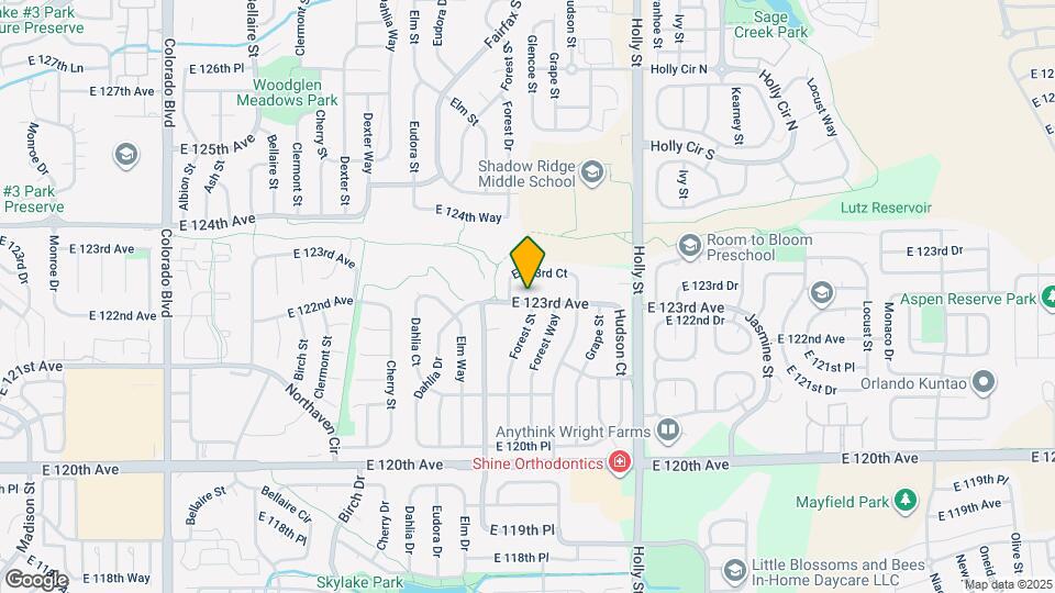 5225 E 123rd Ave Map and Location Details