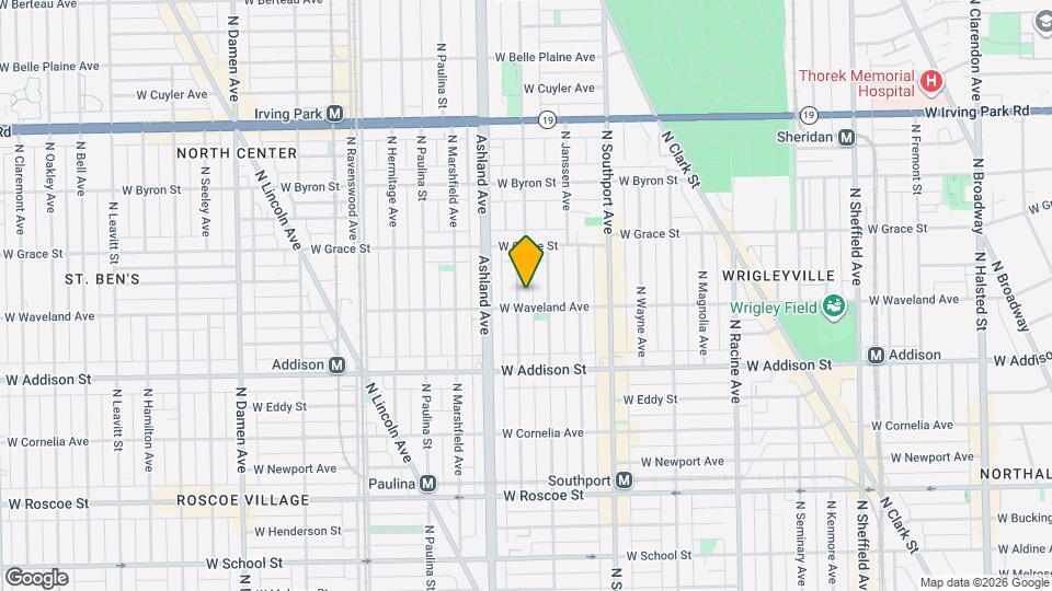 3709 N Bosworth Ave Map and Location Details