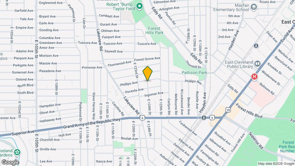 1169 E 124th St Map and Location Details