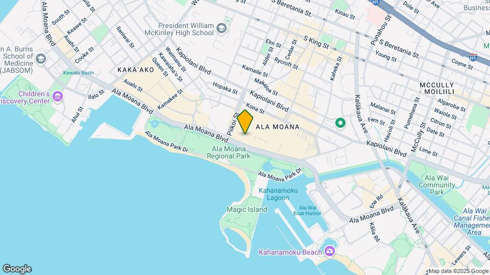 1388 Ala Moana Blvd Map and Location Details