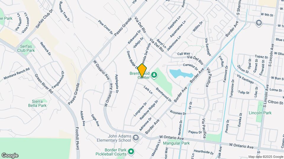 1686 Brentwood Dr Map and Location Details